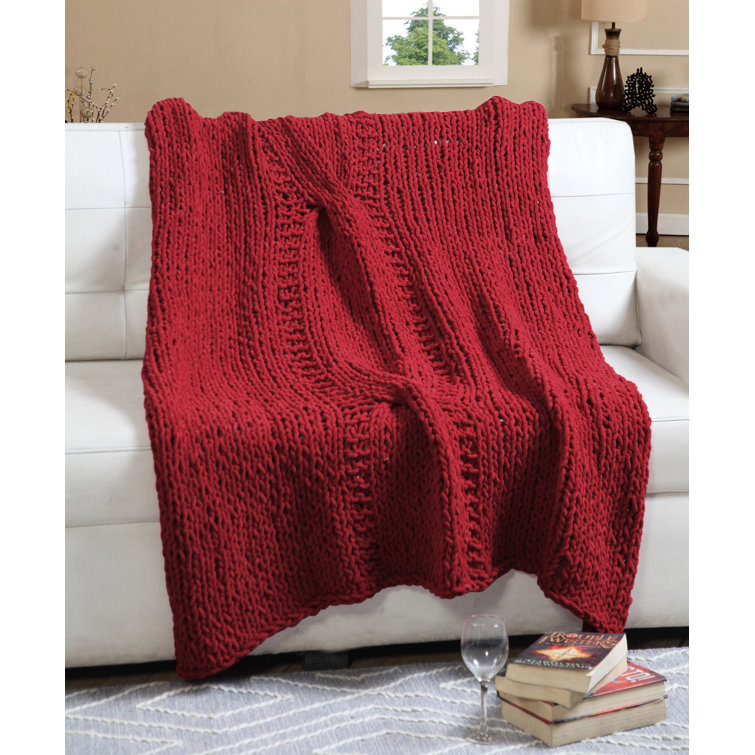 Maison International Embroidered Throw Blanket & Reviews Wayfair